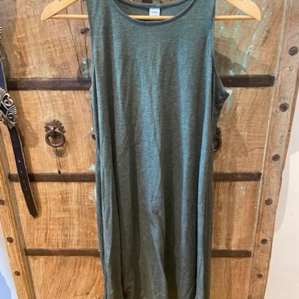 Heather Green T-Shirt Dress